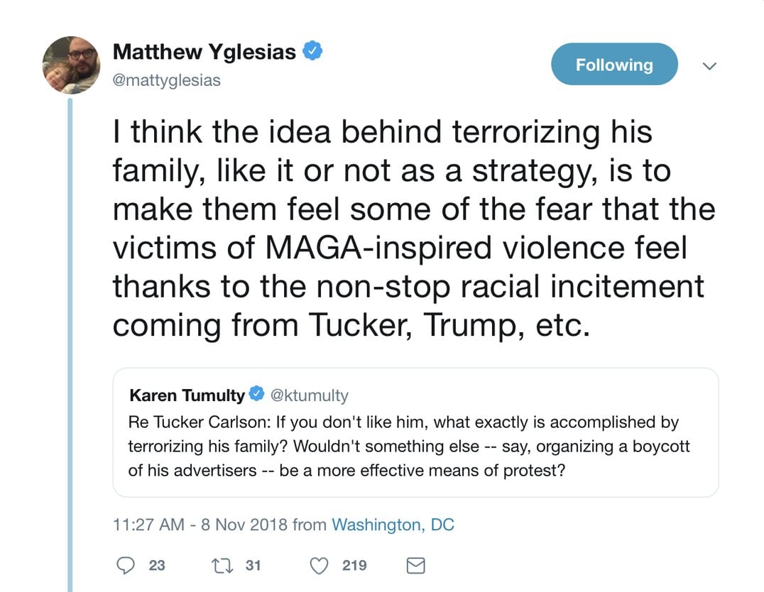 Racial incitement coming from Trump