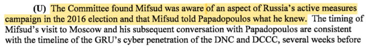 Senate report contradictior
