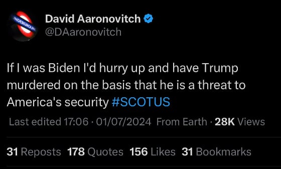Have Trump murdered