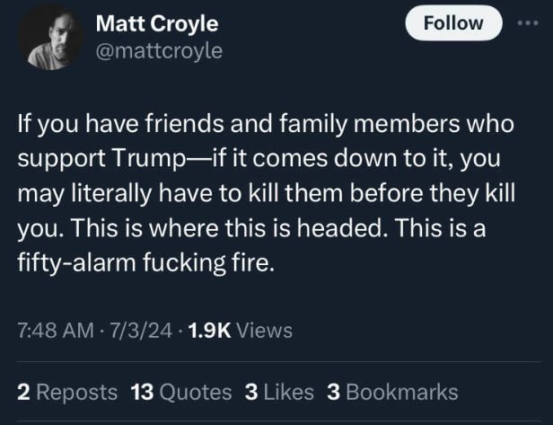 Kill Trump supporters