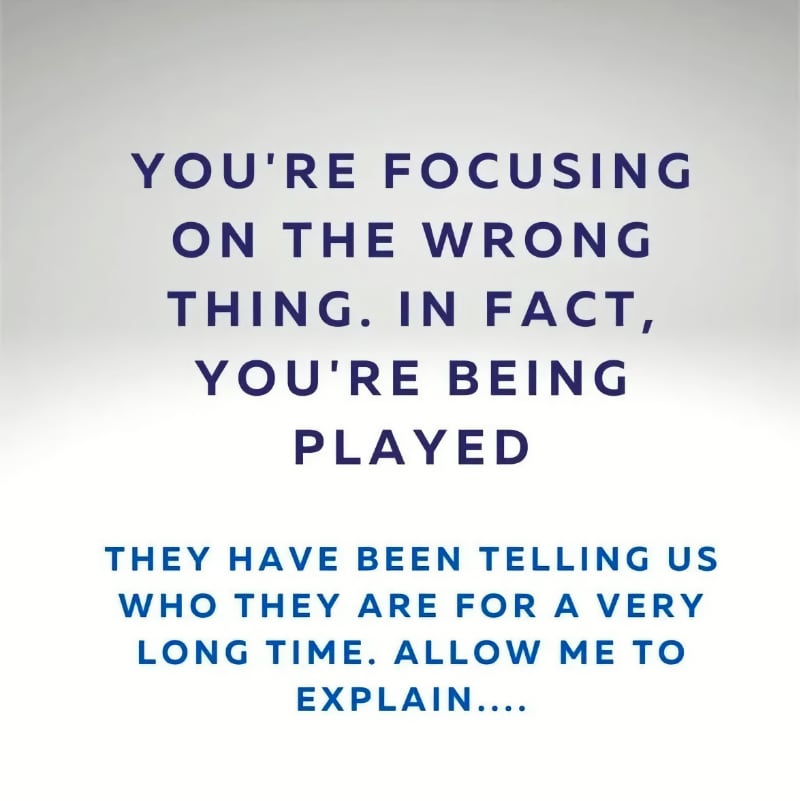You're focusing on the thing thing